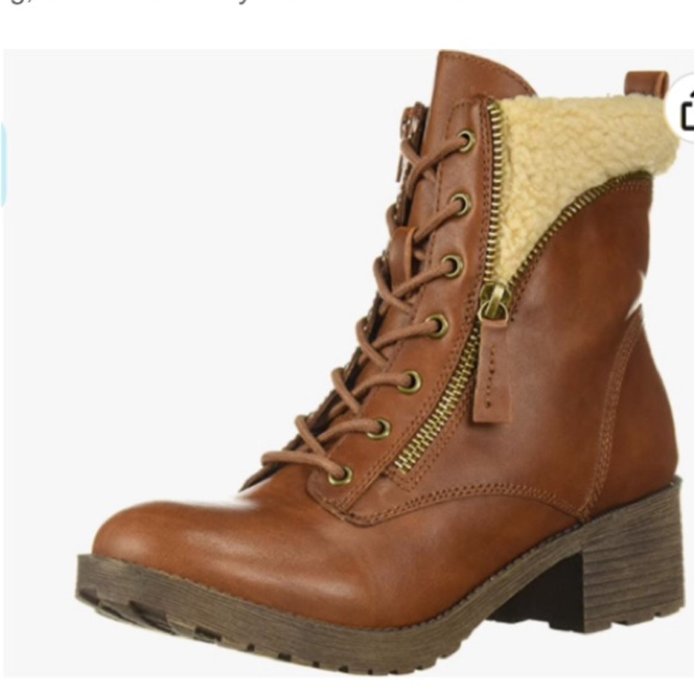 Rock & Candy Sandye Faux Fur Collar Lace Boot